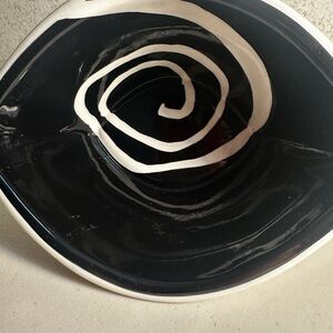 Vintage Urban Graffiti spiral bowl.